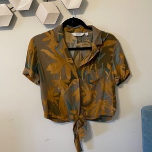 & other stories short sleeve tropical shirt